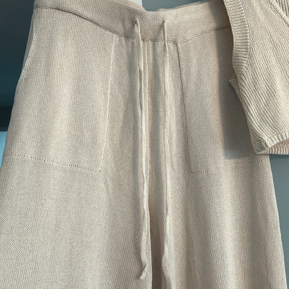 Free People Living In This Sweater Set Free People Beach No Cardigan sz M White - Picture 5 of 8